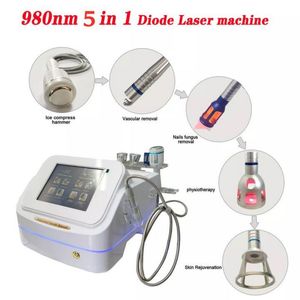 980Nm 6 в 1 диодный лазерный аппарат Удаление покраснения и серого ногтя/лечение боли и экземы Омолаживание кожи для салона красоты
