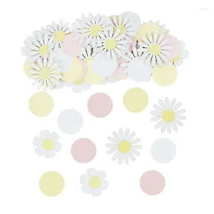 Parti Dekorasyonu 1Set Düğün Konfeti Diy Daisy El Yapımı Scrapbook El Sanatları Doğum Günü Bebek Duş Masası Dağılım Çiçek Hediye Aksesuarları