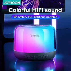 Портативные колонки Joyroom Light Мини-динамик Bluetooth 5.1 Беспроводная 3D-стерео Открытый домашний звук Teather Портативный Bluetooth-динамик Поддержка TF YQ240106