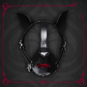 Комплект для связывания BDSM Puppy Play K9, собачий капюшон, повязка для рта, маска для ролевых игр 240106