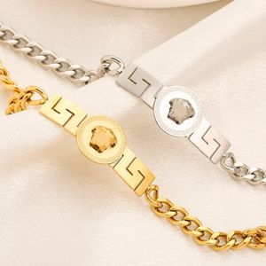 Роскошные дизайнерские браслеты с подвесками Medusa из 18-каратного золота, посеребренные ювелирные изделия, элегантные классические браслеты для женщин и мужчин, винтажные браслеты в стиле панк