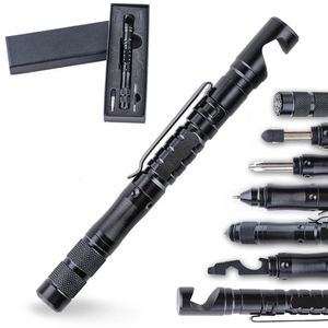 Multifunctional Tactical Pen Mobile Phone Holder Tactical Self-Defense Pen Touch Screen Pen Outdoor Survival Tool With Compass 240106