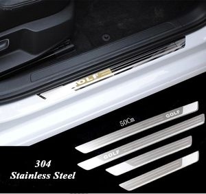 Ultratin Paslanmaz Çelik Scuff Plaka Kapı SILL VW Golf 7 Mk7 Golf 6 MK6 Hoş Geldiniz Pedal Eşik Aksesuarları 20112015397630