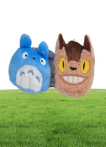 6 adet komşum totoro mini peluş kolye oyuncaklar totoro kedi otobüs kurosuk fasulyesi doldurulmuş plush9295541