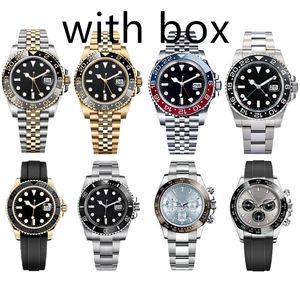 Erkekler Lüks Otomatik Saat Mekanik Saat 40mm 904L Paslanmaz Çelik Yüzme Tasarımcısı Klasik Sapphire Aydınlık Saat İş Başarısı Montre De Luxe