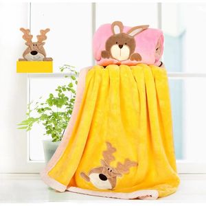 Born Soft Stroller Sleep Cover Deer Bunny Swaddle Wrap Cobertor para Bebês Conjunto de Cama de Bebê Berço Colcha Acessórios para Crianças 240106