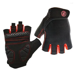 Велосипедные перчатки анти-дышащие мужские и женские летние спортивные гелевые перчатки с половиной пальца для горного велосипеда, горного велосипеда