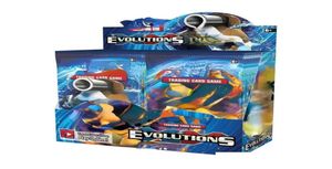 Карточные игры 324 шт. Карты Tcg Xy Evolutions Booster Display Box 36 упаковок Игра Детская коллекция игрушек Подарочная бумага Drop Доставка Подарки P1345419