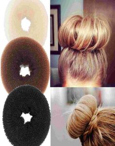 24 peças de cabelo volumizador Scrunchie Donut Ring Style Bun Scrunchy Poof Bump It Snooki6165253