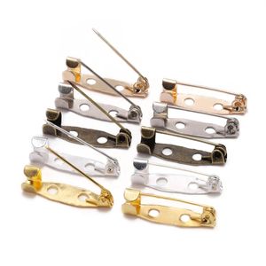 50pcs 152025303540mm broş klip taban pimleri broş pim taban broş ayarları DIY mücevher yapma malzemeleri için boş taban 240106