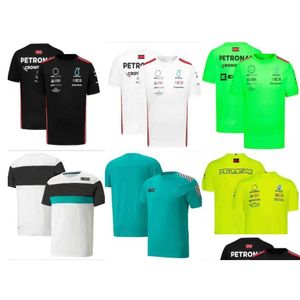 Motorcycle Apparel New F1 Racing Short-Sleeved T-Shirt Mens Summer Breathable Round Neck Shirt With The Same Customised Drop Delivery Dhdbq