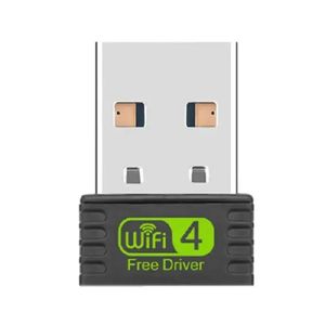 150 Мбит/с USB WIFI 4 адаптер, бесплатный драйвер, 2,4 ГГц, беспроводная сетевая карта, 150 м USB Wi-Fi ключ для ПК, компьютера, Ethernet-приемник