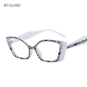 Солнцезащитные очки 2024, очки с защитой от синего света, компьютерные очки с красочным узором, окрашенные распылением, оправа для очков