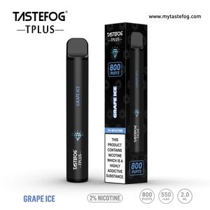 Tastefog tplus 800 puflar vape toptan tek kullanımlık vape ucuz fiyat pufları 800 e sigara