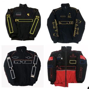 Motorcycle Apparel New F1 Forma One Racing Jacket Autumn And Winter Fl Embroidery Logo Cotton Clothing Spot Sale Drop Delivery Automob Dhiha