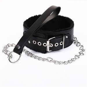 Sex Toys Slave Bondage Collar Erotic Leash Adjustable Necklace PU Leather SM Choker for Women Sexual Couples Adult Games 240106