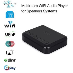 Hoparlörler Ağustos WR320 Kablosuz Bluetooth WiFi DLNA Hoparlör/Amplifikatör için Airplay Alıcısı/Amplifikatör Kablolu Çok Oom Müzik Ses Adaptörü