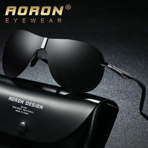 Sonnenbrille Aoron Aluminium Magnesium Rahmen Tag Nachtsicht Polarisierte Sonnenbrille Männer Fahrer Fahren Brille Uv400 Angeln Sport Brillen