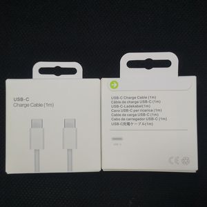 Cabos PD de 60 W para iPhone 15 de carregamento rápido USB C para Type C Cabos de carregamento trançados Cabo de carregador rápido Cabo de dados de 1M iPhone Samsung Xiaomi Huawe Telefone com caixa de varejo