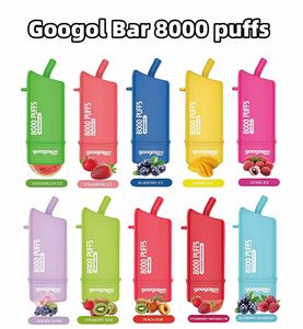 Одноразовый вейп Googol Bar 8000 puff vape mod оптом Desechable Sponge vape bar 16 мл, предварительно заполненный, 600 мАч, перезаряжаемый, 10 вкусов