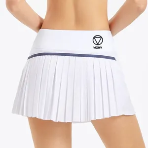 Etekler golf wzry kısa etek tank üst tenis elbise kadın mini siyah beyaz cep