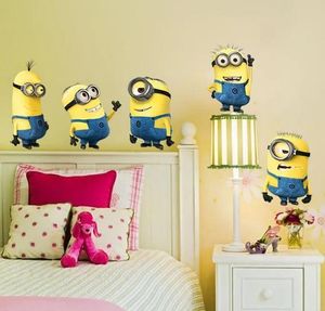 Crafts Minions Film Duvar Sticker Çocuklar için Oda Ev Dekorasyonları DIY PVC Karikatür Çıkartmaları Çocuklar Hediye 3d Duvar Sanatları Posterler Duvar Kağıdı