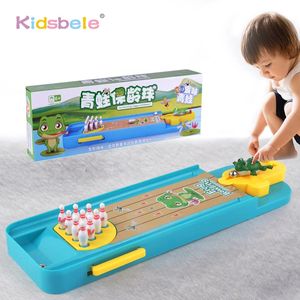 Mini Desktop Bowling Game Toy Funny Indoor Parent-Child Interactive Table Sports Game Toy Bowling Educational Gift For Kids 240108