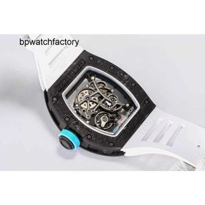 Richard's Wrist Men Designer Watch Fantasic Superb Rm055 Active Tourbillon Relógios Fábrica High-end Qualidade Mecânica Toda Fibra De Carbono Caso Montre Luxe
