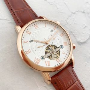 Boutique Business Casual herenhorloge Automatisch mechanisch horloge met vliegwiel Hoogwaardig luxe merk 904L roestvrijstalen riem Dameshorloge