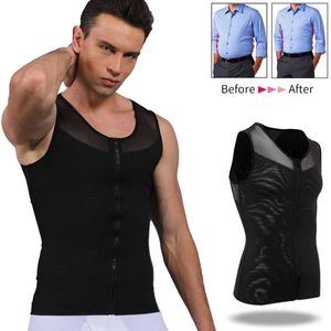 UNDUPTS Erkek Zayıflama Vücut Şeyter Belly Control Cand Trainer Man Shapewear Modelleme İç çamaşırı şekillendiricileri düzeltici duruş yelek korse