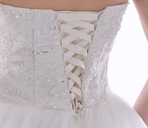 Комплект атласного корсета на молнии, сменное свадебное платье, все цвета на шнуровке сзади для свадебных платьев, дешевое платье на шнуровке 3655609