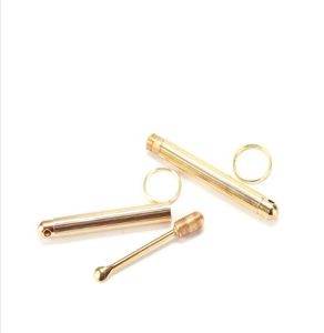 Европейская и американская металлическая складная ложка для ушей, Золотая палочка для ушей, складной инструмент для выбора ушей, брелок для ключей, свадебный брелок Favor2915504