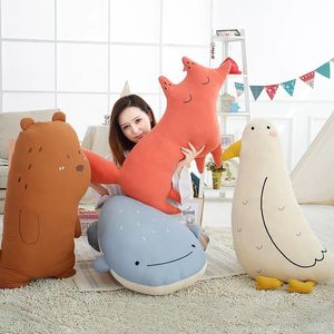 Мягкая подушка, детская подушка, морская птица, кит, домашняя подушка, плюшевая игрушка, кукла-бутик