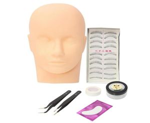 1set satmak sahte kafa implantı kirpik modeli güzellik makyajı sahte kafa kullanımı kolay kirpik uzantıları uygulama set4365603
