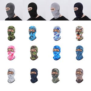 Çok renkli ninja maskesi Sonbahar Kış Polyester Buz İpek Balaclava Kayak Maskesi Motosiklet Bisiklet Maskeleri Hafif Skiboard Kask Boyun Isıtıcı Gaiter Siyah Toz Geçirmez