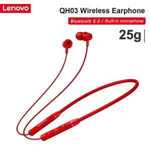 Kulaklıklar Lenovo QE03 BT5.0 Kablosuz Kulaklıklar Boyun Bandı Müzik Kulaklık Baş Kulaklık Boyun Asılı Kearbuds Manyetik Emme W/ MIC