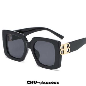 Дизайнерские солнцезащитные очки CHU New B Family Солнцезащитные очки в большой оправе Квадратные солнцезащитные очки Универсальные трендовые международные быстро продаваемые очки 4WHM