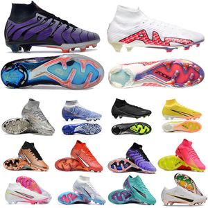 Herren Kinder Fußballschuhe Stollen MERCURlAL SuperfIy XXV Silber IX 9 Elite FG Youth Blast Mbappe Cristiano Ronaldo Luminous Dream Speed 6 TN PlusFußballschuh