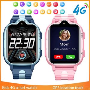 Xiaomi Watches 4G Kids Akıllı Saati Video Çağrı Sim GPS Konum SOS Sports Pedometre Bilezik Su Geçirmez Dokunmatik Ekran 2022 Yeni Akıllı Saat