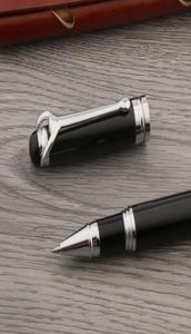 Шариковые ручки Высокое качество 710 Шариковая ручка Металл Таурен Черный Серебристый Канцелярские принадлежности Школьники Офис Роллер Ink8206886