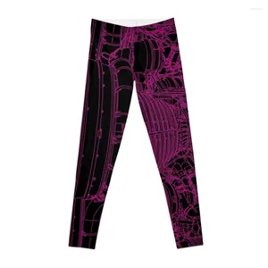 Aktive Hose Apollo Rocket Boosters in rosa Neon-Leggings Sport Tennis für Jogger Damen