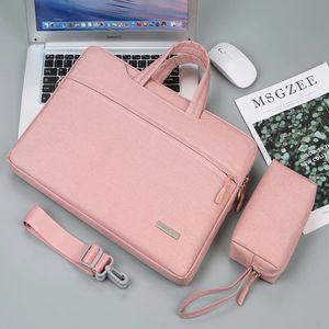 Laptop Bag Sleeve Case 12 133 156 14 inch Shoulder Notebook bag For Air Pro M1 Dell handbag Briefcase 240109