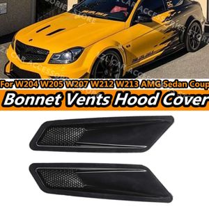 New 2X Bonnet Air Vents Engine Hood Car Exterior Parts For Mercedes Benz W204 C63 W205 W207 W212 W213 AMG Sedan Coupe Car Front Vent