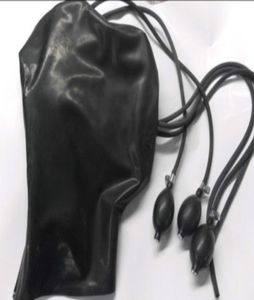 Şişme lateks kaput maskesi erkek ve kadın seks oyuncakları için tam yüz bdsm seks yetişkin oyunları bdsm maskesi bdsm esaret y190529061122253