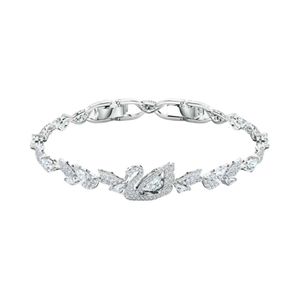 Сваровский браслет дизайнер женщин высококачественный браслет прыгает хрустальный лебеденный браслет женский ласточка -элемент вдохновляющий гусь