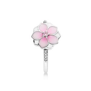 2024 Designer Pandoraring Dora'nın Band Rings Lan Tu Mücevherleri Aşk Kadınların El Yapımı Mulan Çiçeği Saf Gümüş Yüzük