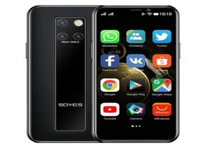 Оригинальные новые мини-мобильные телефоны SOYES S10H 4G LTE 3 ГБ 64 ГБ MTK6379 с распознаванием лиц Android 90 Highend 35039039 Smartpho8201969