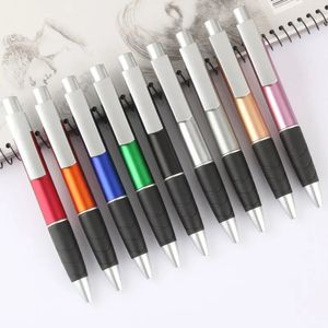 30pcs Beyaz Kalemler Plastik İtme Eylem Hediyesi Pens Okul Ofis Beyin Pens 240109