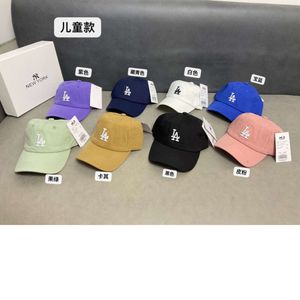 2024 Koreli İlkbahar/Yaz Sekiz Renkli Çocuk Küçük İşlemeli Yumuşak Top Şeker Beyzbol Şapkası Kids Cap