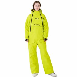 Oukafu Marka Kadınlar Ski Suits Su Geçirmez Kayak Tulumları Kış Snowsuits Snowboard Tulumları Kar Sporları için 240111